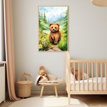 Bear Cub Painting